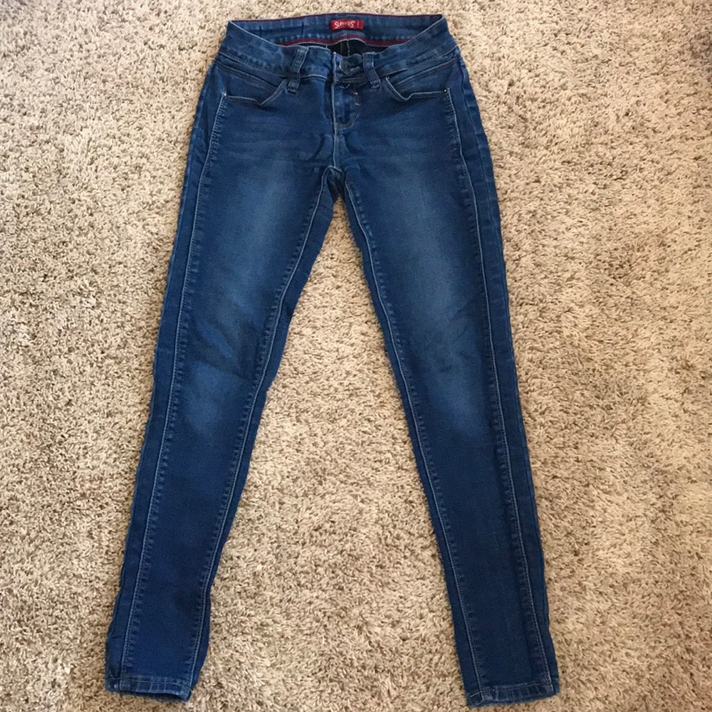 Dark wash skinny jeans jeggings YMI brand